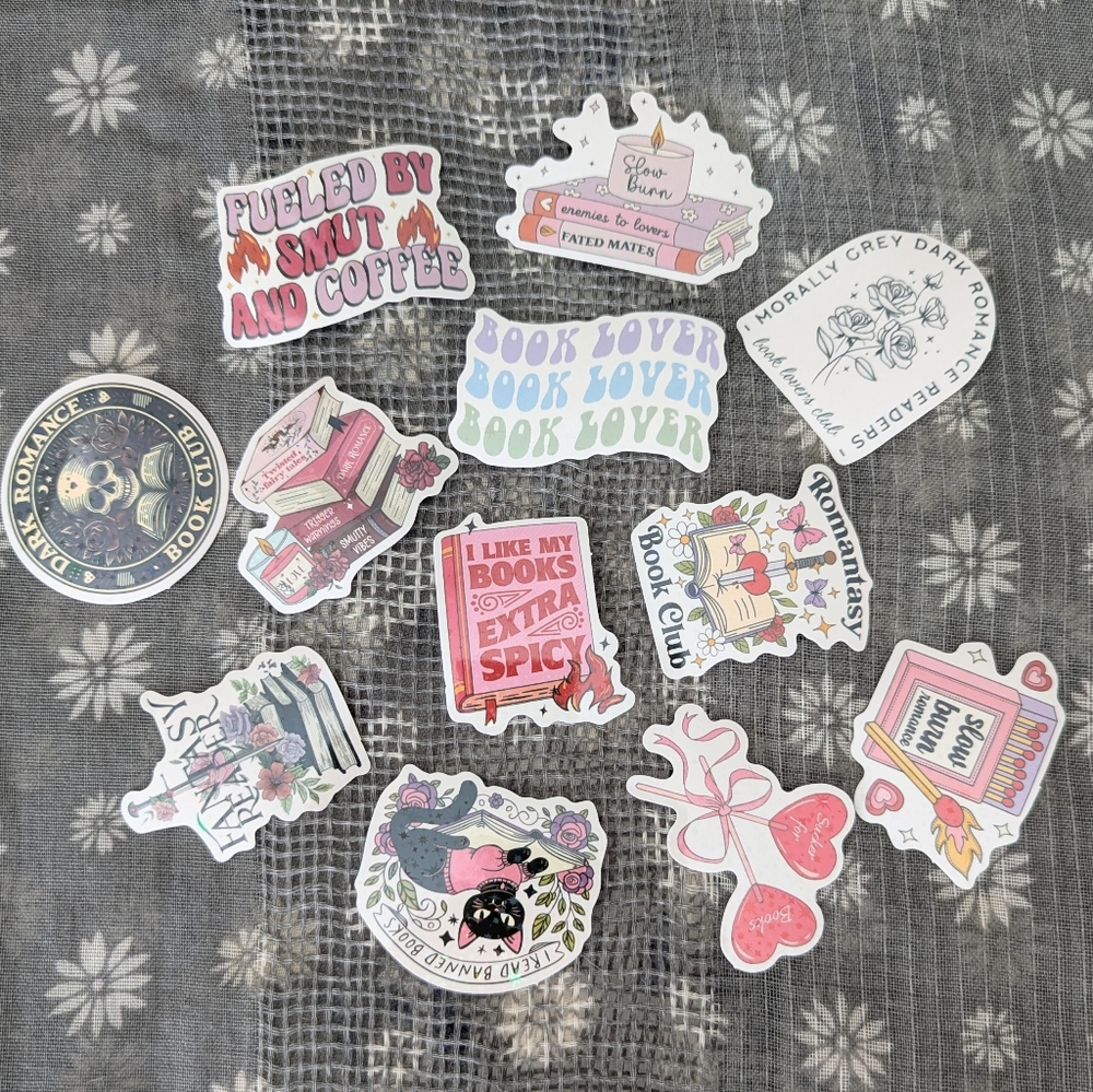 Book Lover Sticker Set